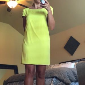 Bright yellow dress